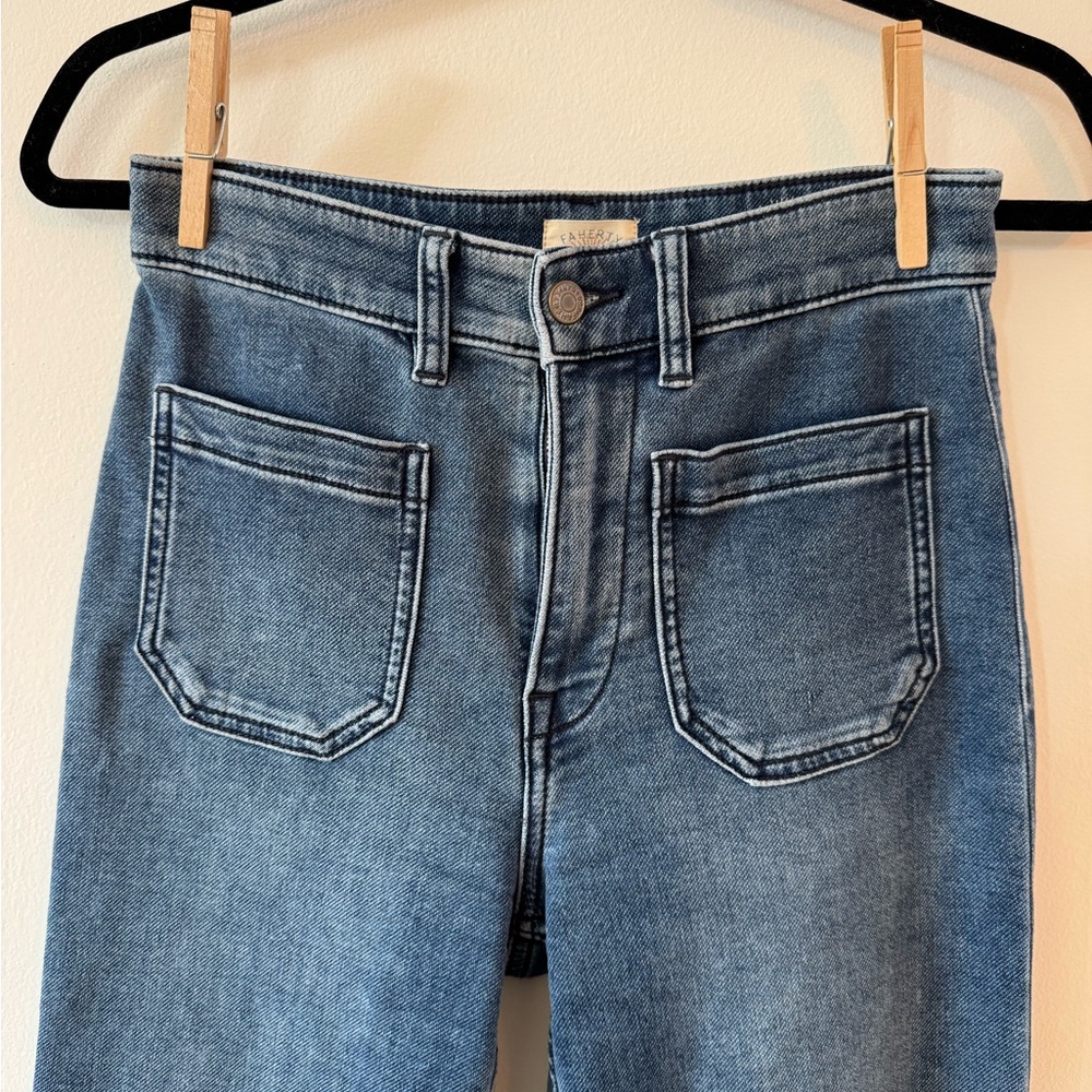 Fajerty High-Rise Straight Leg Women's Jeans in Light Blue 26 - Picture 5 of 9